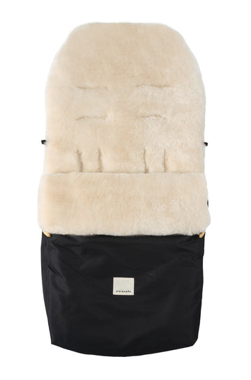 Footmuff 100% merino sheepskin - Puffmuff Milk - BINIBAMBA
